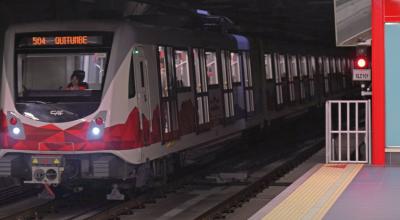 Metro de Quito en uno de sus recorridos, 2 de junio de 2024.