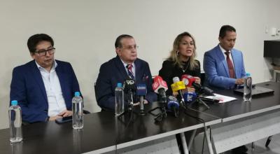 La Cámara de Empresas de Seguridad Privada de Ecuador hizo un llamado al Gobierno para disminuir el Impuesto a los Consumos Especiales (ICE) del 300% sobre la importación de armas y municiones, el 12 de junio de 2024, en Guayaquil.