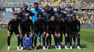 La Selección ecuatoriana de fútbol en un duelo amistosos ante Honduras, el pasado 16 de junio de 2024.