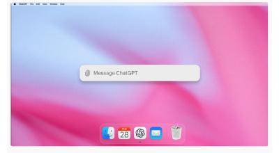 Captura de un video referencial en el que la app de ChatGPT se ejecuta en una computadora con macOS.