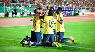 Celebración selección ecuatoriana