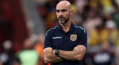 Félix Sánchez Bas, entrenador de Ecuador, durante el partido ante México, el 30 de junio de 2024 en Glendale.