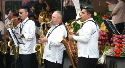 La Banda Municipal en el Mercado de Transferencia de Víveres