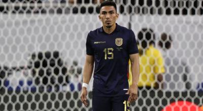 Ángel Mena, durante un partido con la selección de Ecuador, el 4 de julio de 2024.