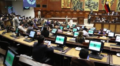 Una sesión de la Asamblea Nacional del Ecuador este 18 de julio de 2024.