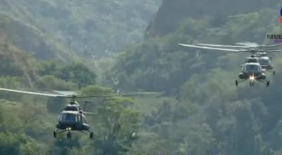 Fuerzas Armadas de Colombia sobrevuelan la zona de El Plateado, en Cauca, donde operan disidentes de las FARC.