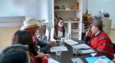 Luisa González, presidenta de la Revolución Ciudadana, en una reunión con sus simpatizantes el 24 de julio de 2024.