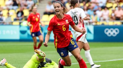 Aitana Bonmatí, durante los Juegos Olímpicos de París, el 25 de julio de 2024.