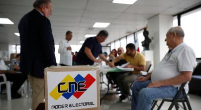 Una mesa de votación en las elecciones presidenciales de Venezuela este domingo 28 de julio de 2024, en el consulado de Venezuela en Ciudad de Panamá.