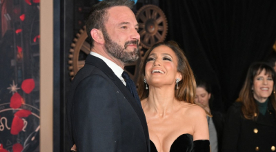 Ben Affleck y Jennifer López en la premier de 'This Is Me... Now: A Love Story', el 13 de febrero de 2024.