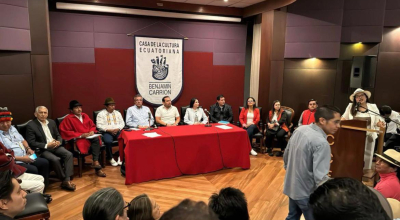 Las organizaciones de izquierda se reunieron este 31 de julio de 2024 en la Casa de la Cultura.