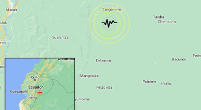 Imagel del epicentro del sismo del 4 de agosto de 2024.