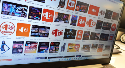 Fotografía referencial que muestra varias imágenes que hace referencia a Magis TV en un buscador de Internet.