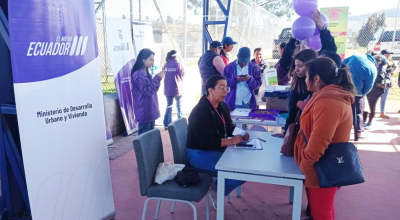 Imagen referencial de un stand del Ministerio de Vivienda.