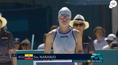 María Sol Naranjo, durante su participación en los Juegos Olímpicos de París, el 10 de agosto de 2024.