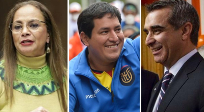 Pierina Correa, Andrés Arauz y Gustavo Jalk.