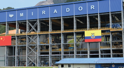 Imagen referencial de la primera fase de la mina de cobre Mirador, en Zamora Chinchipe.