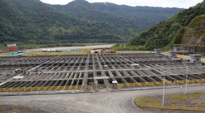 Vista de la central hidroeléctrica Coca Codo Sinclair el1 5 de julio de 2024