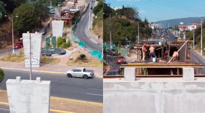 ¿Qué pasó con la construcción del puente sobre la autopista Rumiñahui? Esto dice la Prefectura