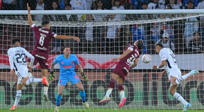 El partido de ida entre Liga de Quito y Lanús por Copa Sudamericana, 14 de agosto de 2024.