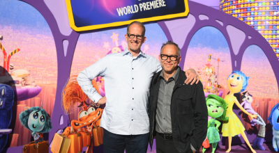 Pete Docter, CCO, Pixar y Jonas Rivera asisten al estreno mundial de 'Inside Out 2' de Disney y Pixar.