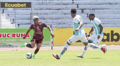 Mushuc Runa y Cumbayá se enfrentaron en el estadio La Cocha de Latacunga, por la LigaPro, el 24 de agosto de 2024.