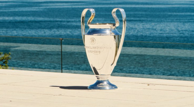 El trofeo de la Champions League, el 25 de agosto de 2024.