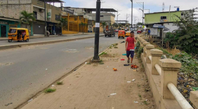 Una vista de Flor de Bastión, un sector afectado por tiroteos criminales y muertes violentas en el noroeste de Guayaquil.