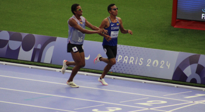 Jimmy Caicedo, durante los Juegos Paralímpicos de París, el 30 de agosto de 2024.