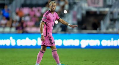 Leonardo Campana, del Inter Miami, durante el partido ante Toronto FC, el 8 de agosto de 2024 en Fort Lauderdale, Florida.