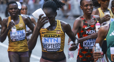 La atleta ugandesa Rebecca Cheptegei, durante el Mundial de Atletismo en Budapest, el 26 de agosto de 2023.