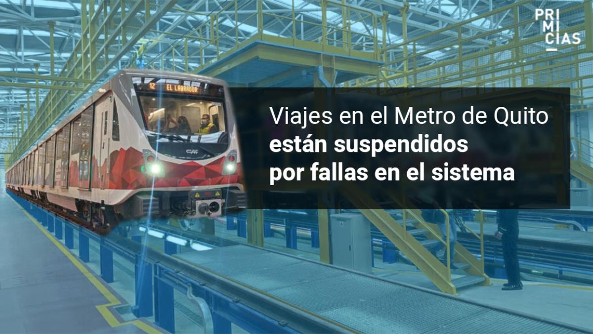 Aplazados viajes gratuitos en el Metro de Quito por "fallas en el sistema"