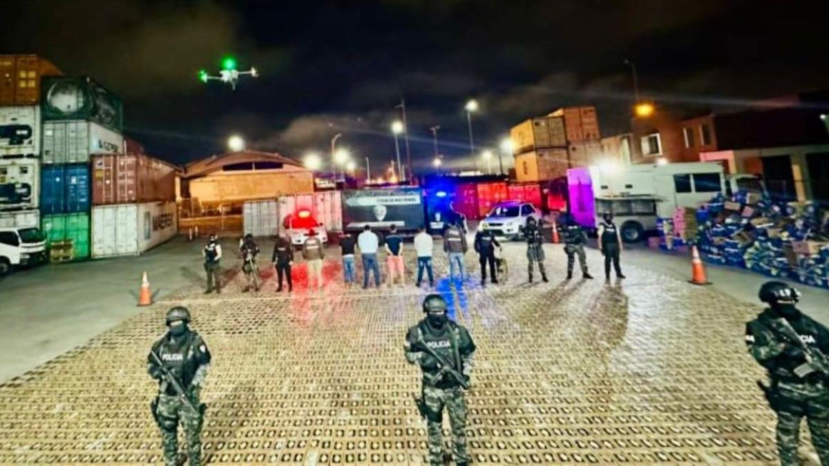 Decomisan seis toneladas de cocaína en el puerto de Guayaquil, el ...