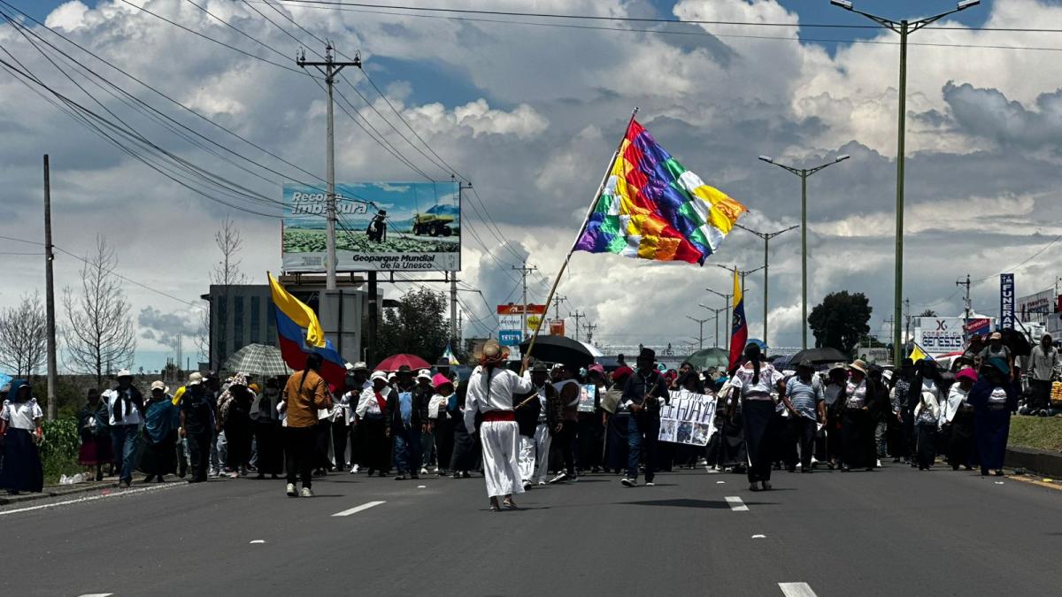 Con una marcha pacífica y un ritual en memoria de Efraín Fuerez se ...
