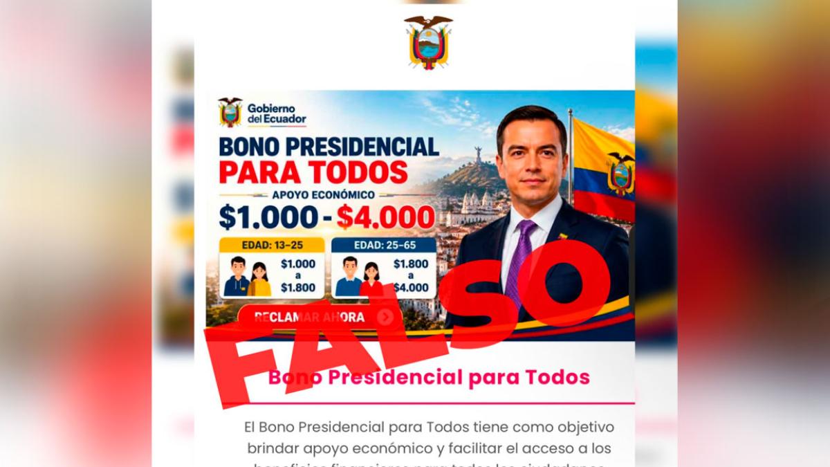 Gobierno desmiente supuesto bono de hasta USD 4.000 que circula en ...